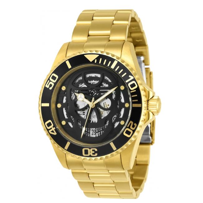 Invicta 22043 Pro Diver Men`s Watch - Gold Dial, Gold Band