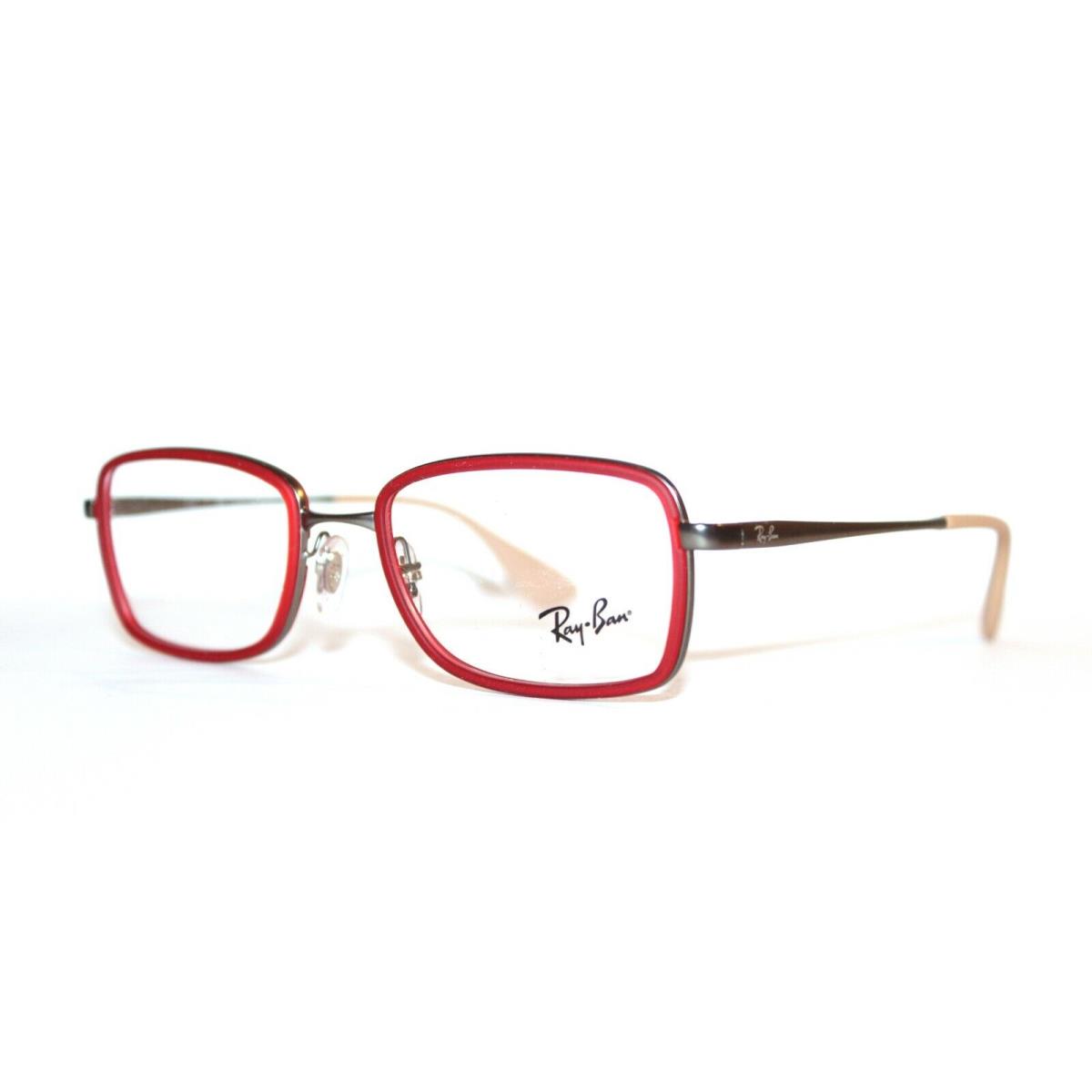Ray Ban RB 6336 2856 Rubber Red Eyeglasses RB6336 RX 51-18-140 MM