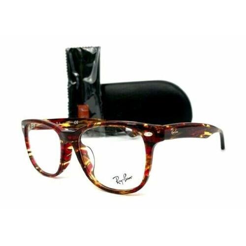 Ray Ban RX5359F 5710 Spotted Red Brown Yellow 55mm Eyeglasses