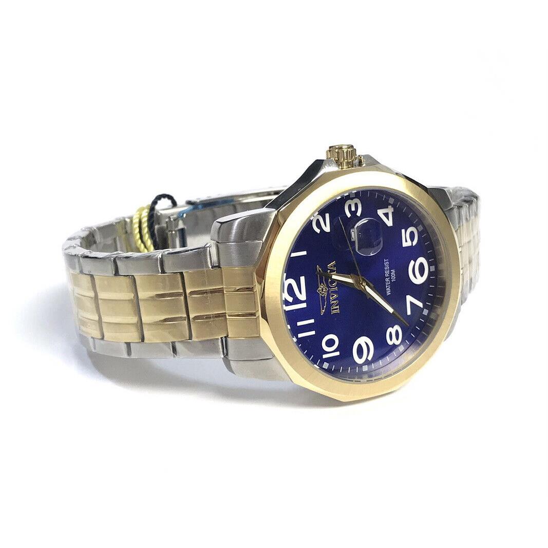 Invicta watch  - Blue Face, Blue Dial, Gold & Silver Band 1