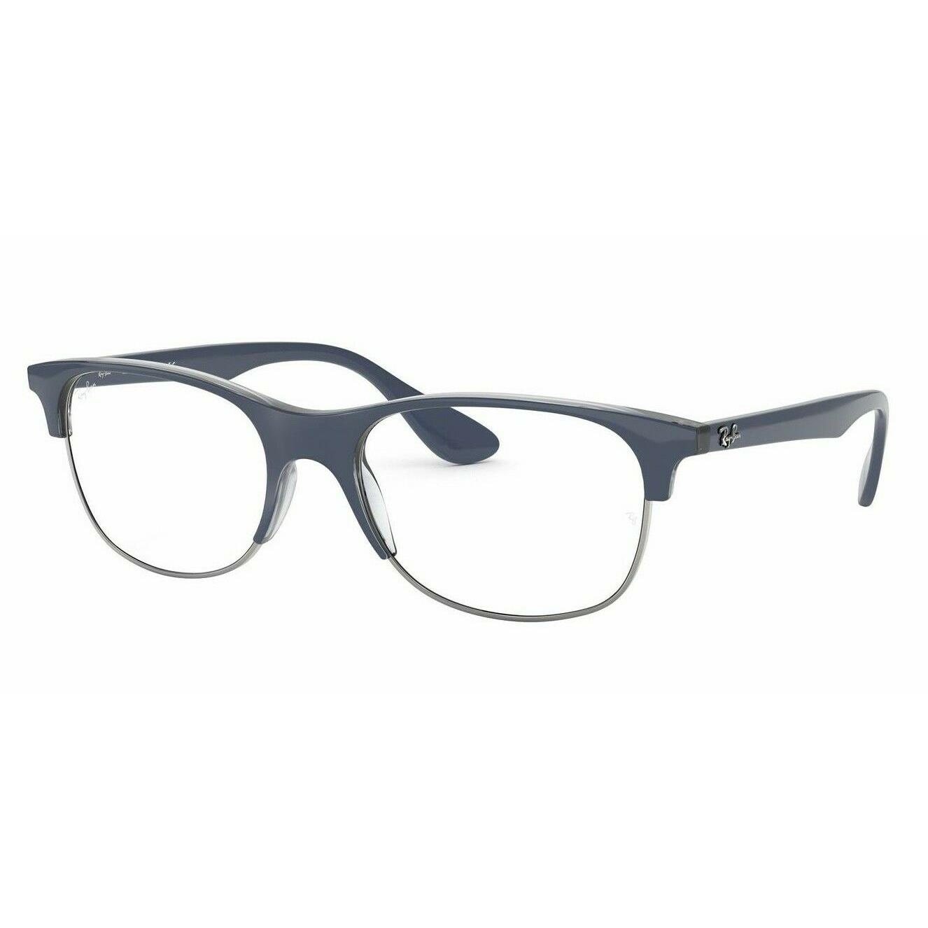 Ray-ban RX4319V 5875 Blue/silver 55/18/145 Eyeglasses W/case ...