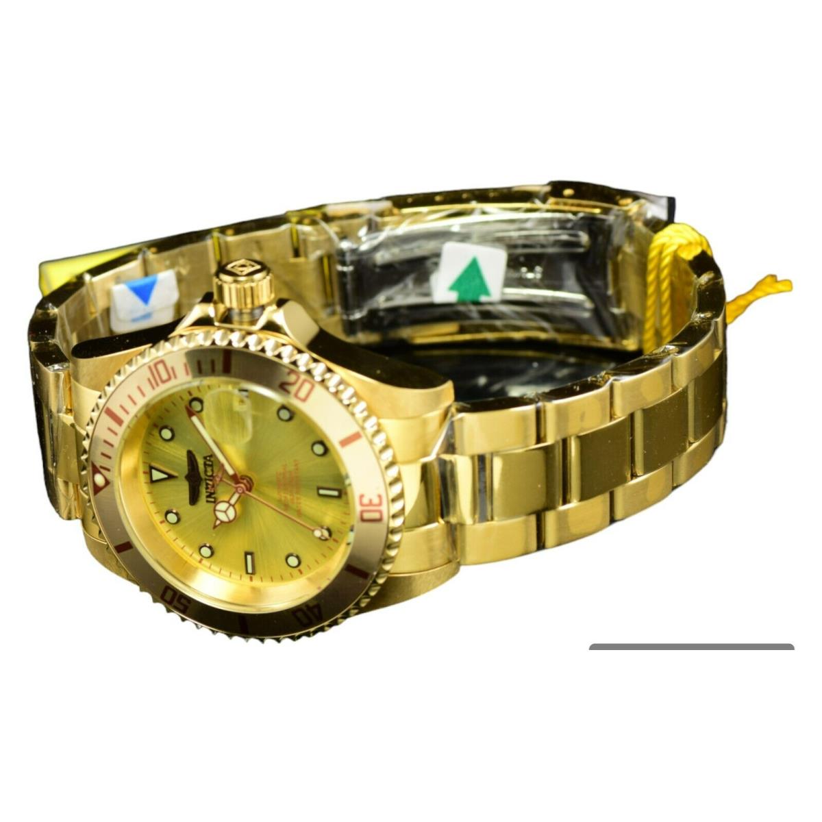 Invicta Pro Diver Men`s Champagne Dial Automatic Stainless Steel Gold Watch