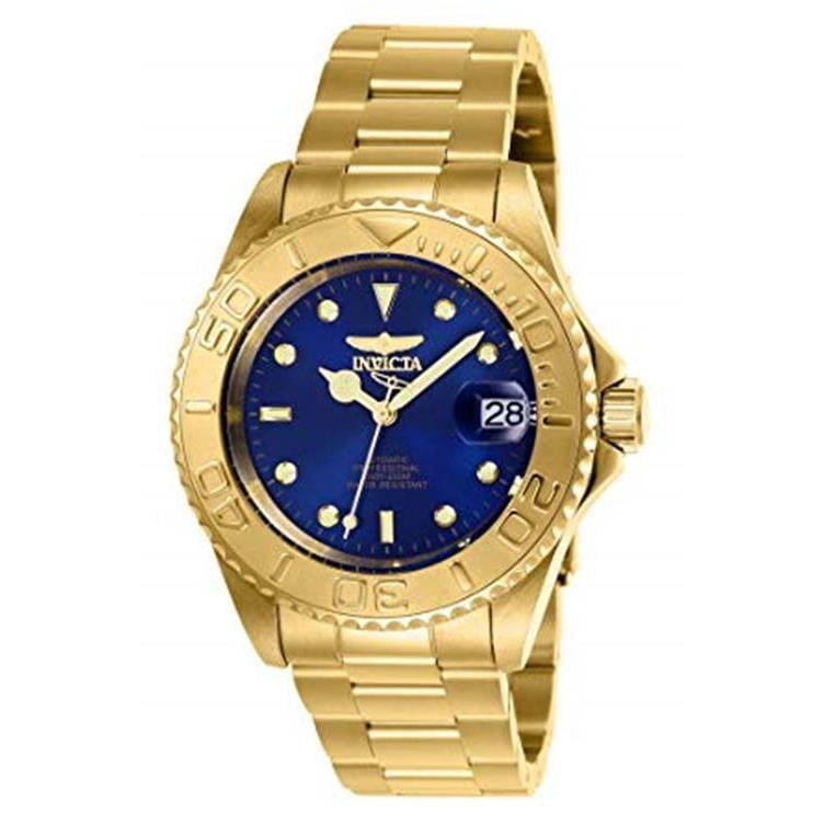 26997 Invicta 40mm Pro Diver Automatic Blue Dial Mens Watch - Blue