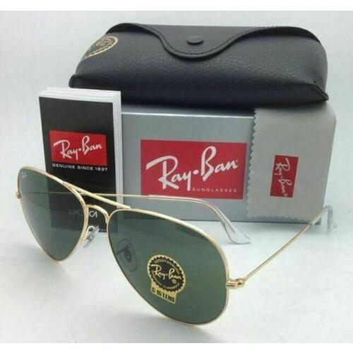 Ray-Ban sunglasses  - Arista Gold Frame, Crystal Green Lens 8