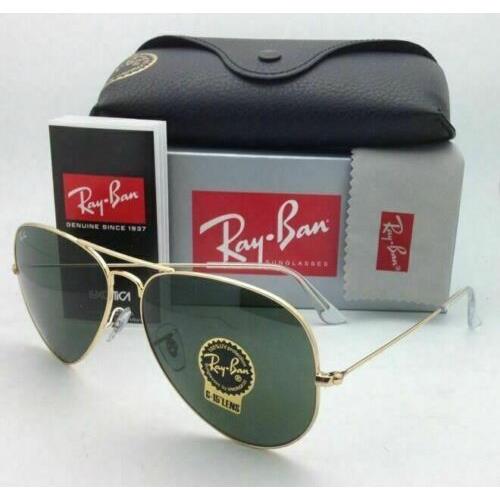 Ray-Ban sunglasses  - Arista Gold Frame, Crystal Green Lens 1
