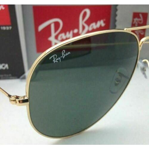 Ray-Ban sunglasses  - Arista Gold Frame, Crystal Green Lens 5