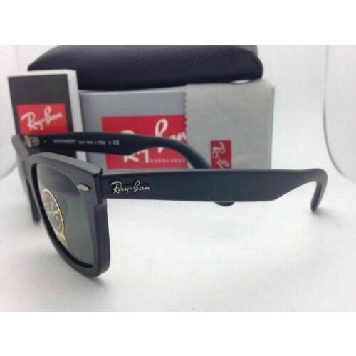Ray-Ban sunglasses WAYFARER - Matte Black Frame, Crystal Green Lens 3