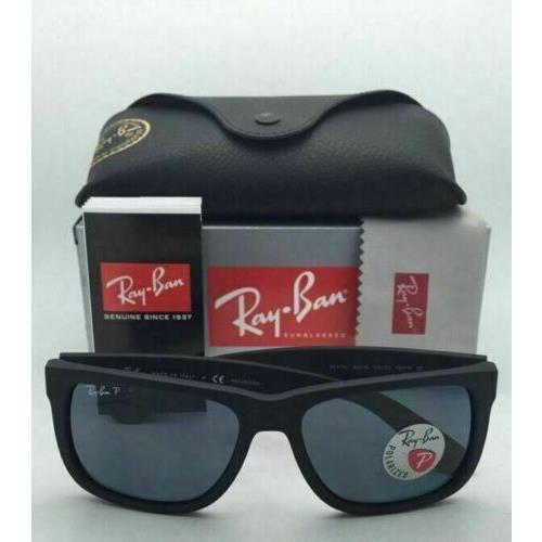 Ray-Ban sunglasses JUSTIN - Matte Black Frame, Blue Lens 9