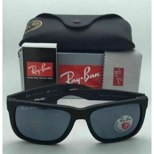 Ray-Ban sunglasses JUSTIN - Matte Black Frame, Blue Lens 0