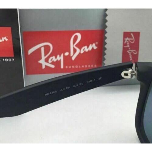 Ray-Ban sunglasses JUSTIN - Matte Black Frame, Blue Lens 6