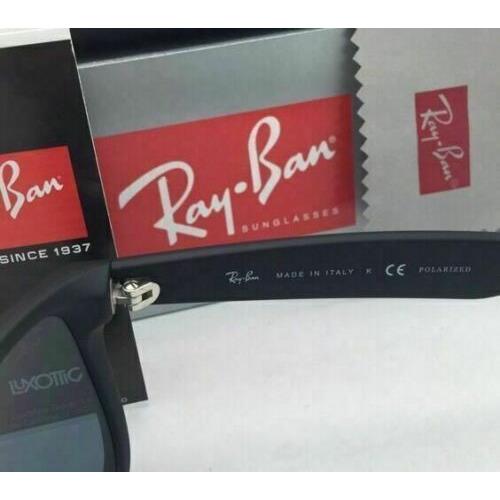 Ray-Ban sunglasses JUSTIN - Matte Black Frame, Blue Lens 7