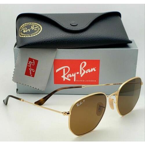 Ray Ban Sunglasses Rb 3548 N 001 57 54 21 Gold Frames Brown Polarized Lenses Ray Ban Sunglasses Brown Gold Frame Brown Lens Fash Direct