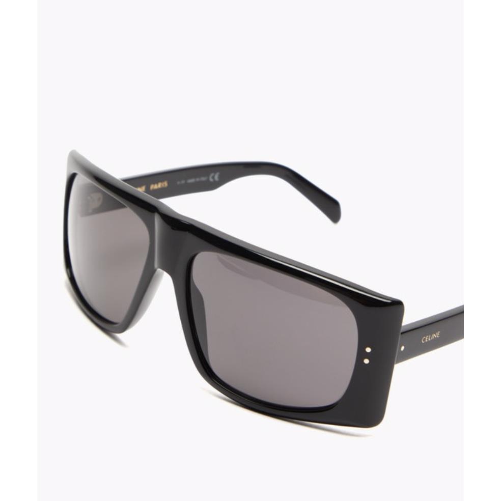 Celine CL40089I 01A Shiny Black Unisex Sunglasses / Smoke Lense