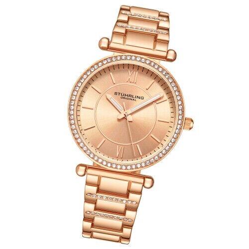 Stuhrling 3905 5 Vogue Quartz Stainless Steel Bracelet Womens Watch