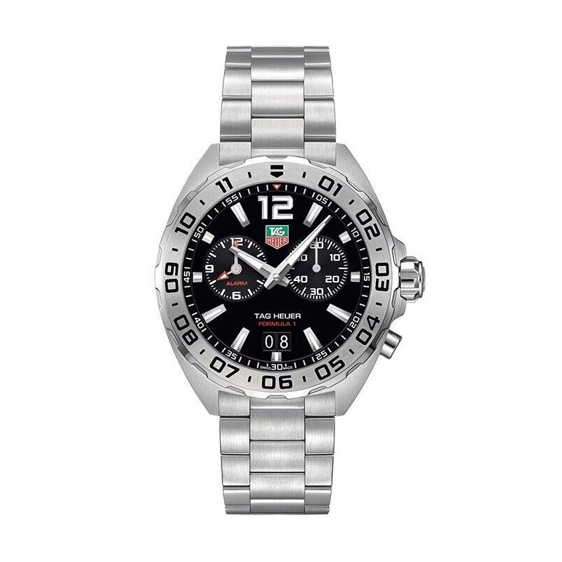 Tag Heuer Formula 1 Men`s Quartz Steel Watch WAZ111A.BA0875 - Dial: Black