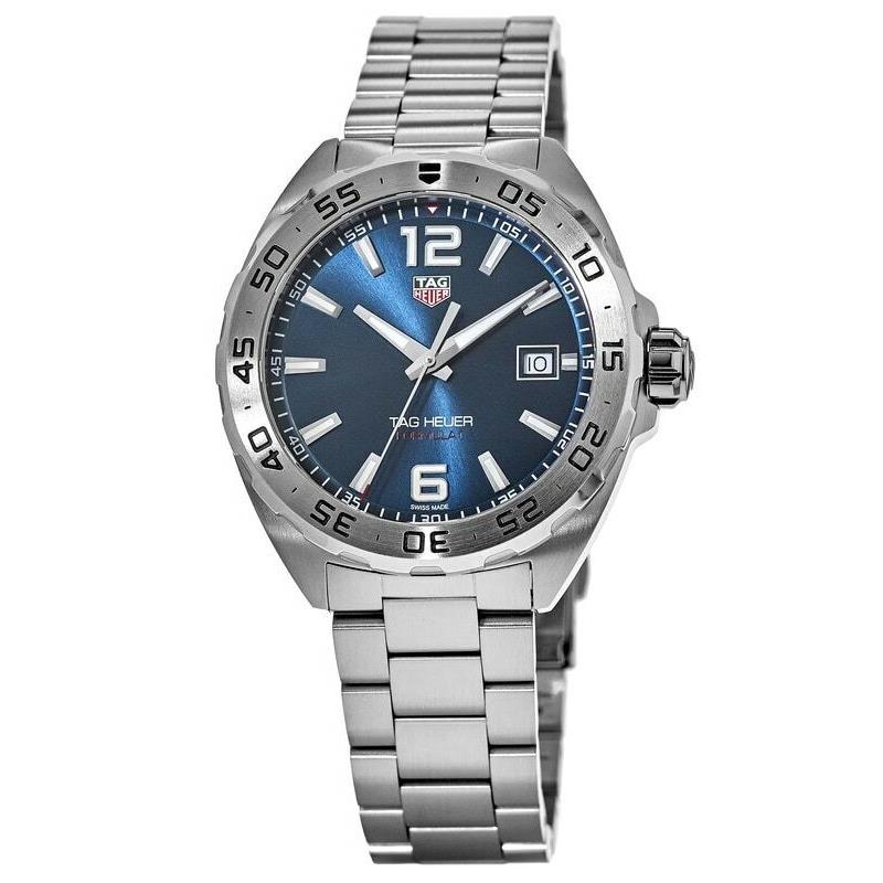 Tag Heuer Formula 1 Quartz Blue Dial Stainless Men`s Watch WAZ1118.BA0875 - Face: Blue, Dial: Blue, Band: Silver