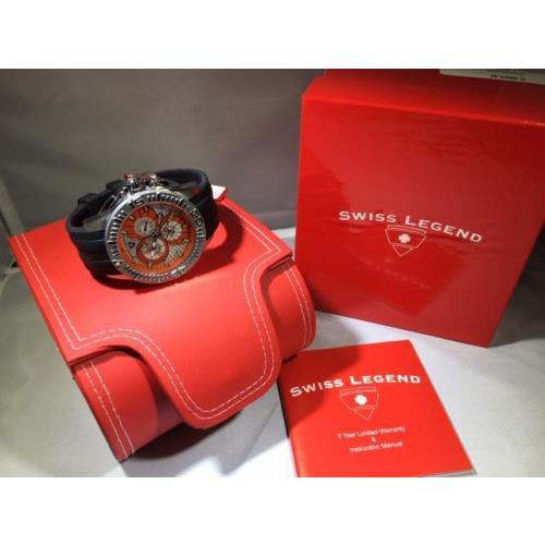 Swiss Legend watch  - Orange , White