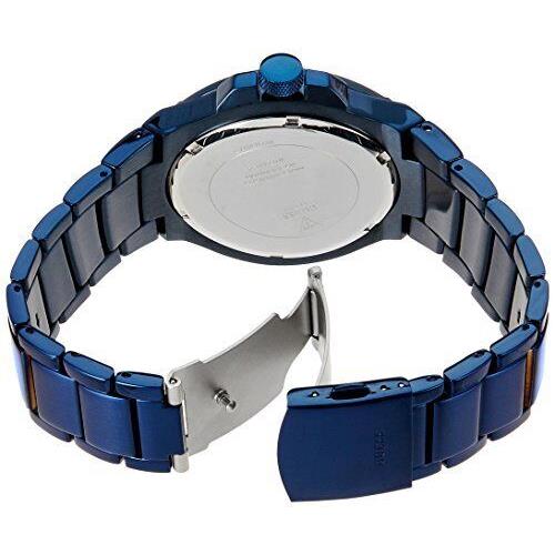 Guess W0218G4 Multi Function Blue Dial Stainless Steel Men`s Analog Watch