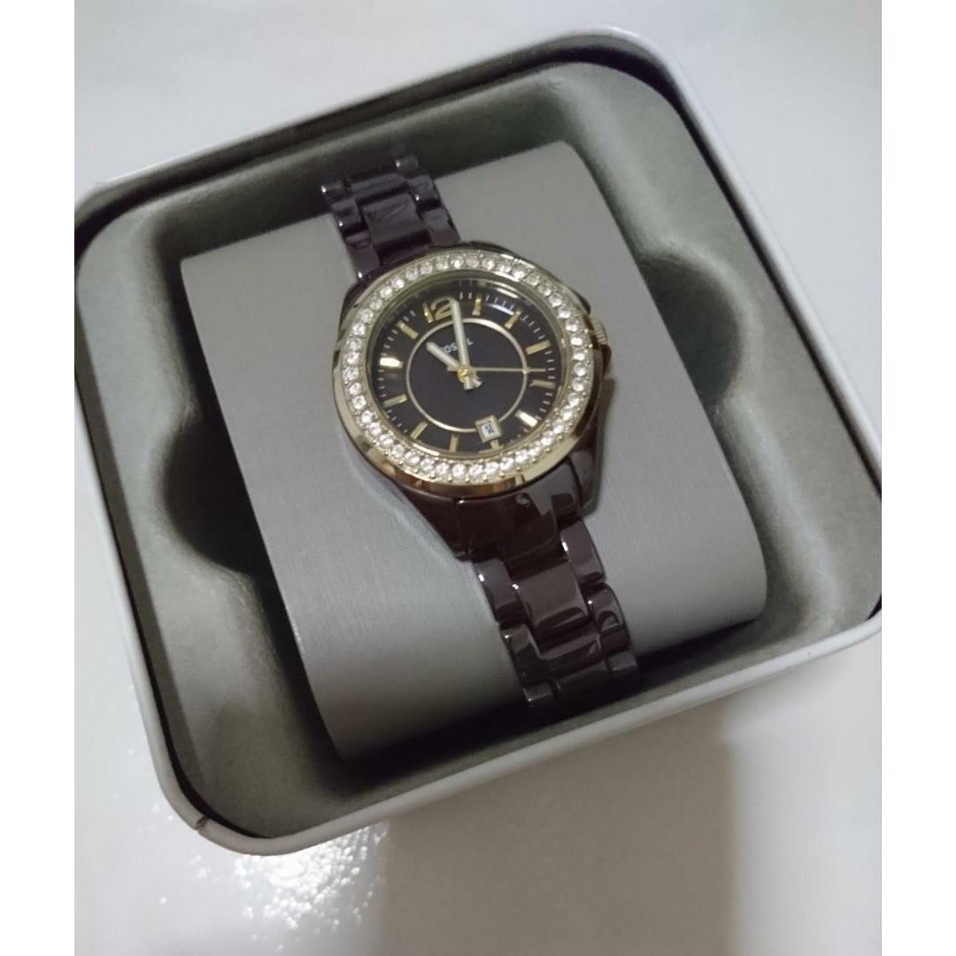 Fossil CE1055 Brown Dial Brown Ceramic Band Women`s Watch