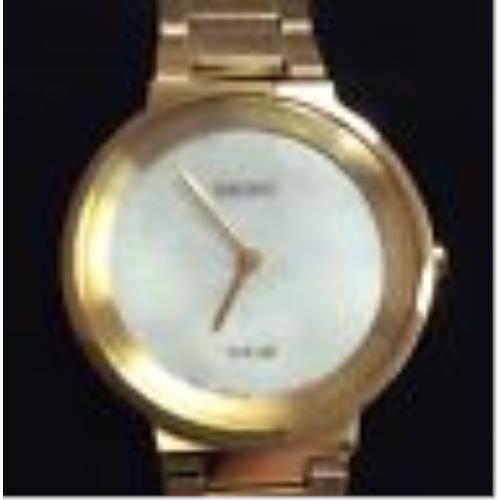 Seiko watch  - Mother of Pearl Dial, Gold Band