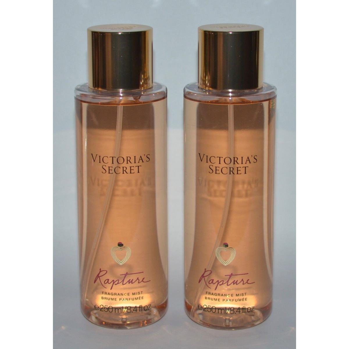 Lot OF 2 Victoria`s Secret Rapture Fragrance Mist Body Spray 8.4 OZ Large 250 ML