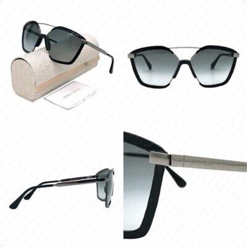 Jimmy Choo Leon/s 8079O Snake Black W/dark Grey Gradient Sunglasses