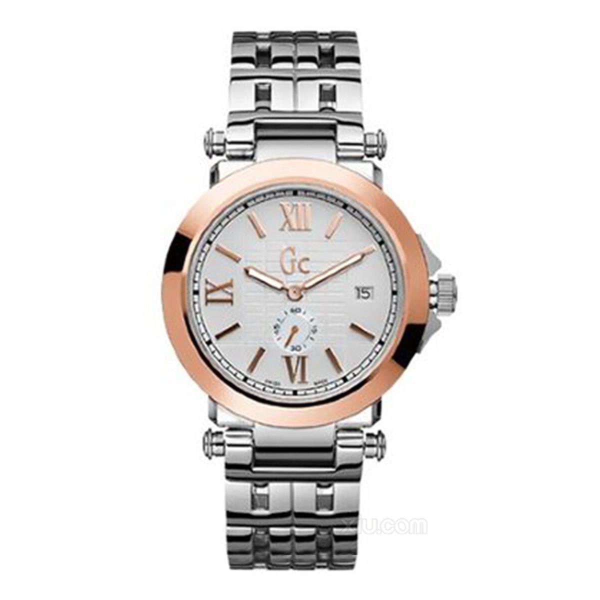 GC Guess Collection 2 Two Tone Rose Gold Silver S/s WATCH-X61004G1-MSR$610