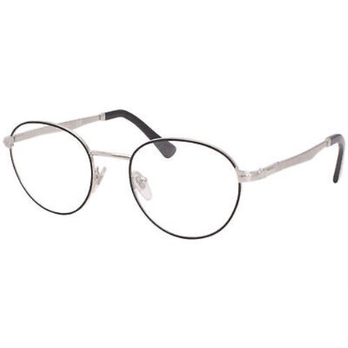 Persol PO2460V 1074 Eyeglasses Men`s Black/silver Full Rim Optical Frame 48mm