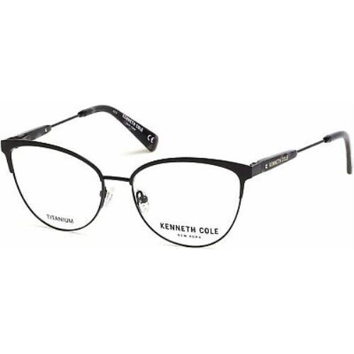 Kenneth Cole York KC0301 Black 001 Titanium Eyeglasses Frame 53-16-140