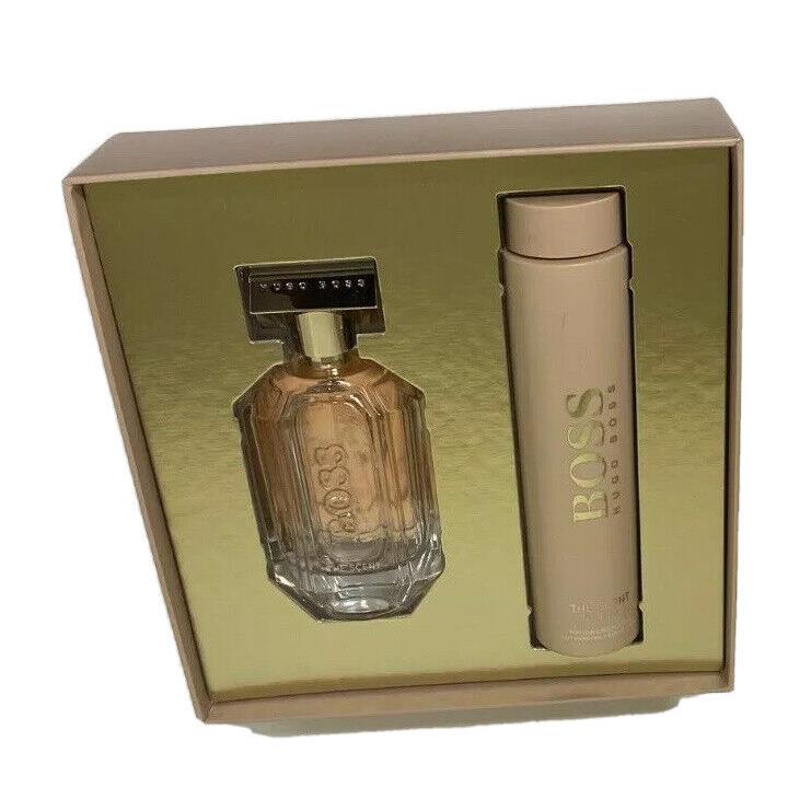 The Scent For Her by Hugo Boss Gift Set Edp 3.3 fl oZ and Body Lotion 6.7 fl Oz