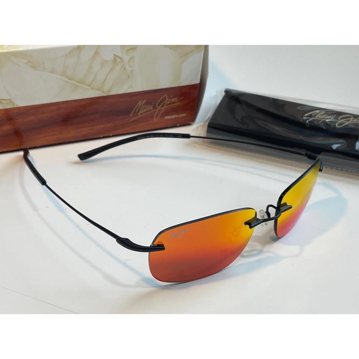 Maui Jim Nanea RM332-2M Matte Black HAWAII LAVA Polarized Sunglasses