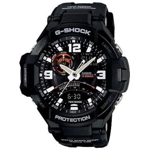 Casio G-shock Gravitymaster Twin Sensor Aviation Watch GA-1000-1ADR