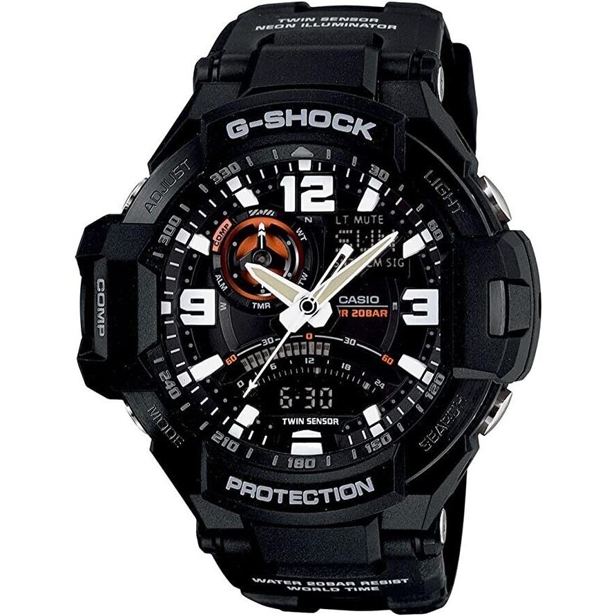 Casio Men`s GA1000 Gravity Master G-shock Aviation Watch