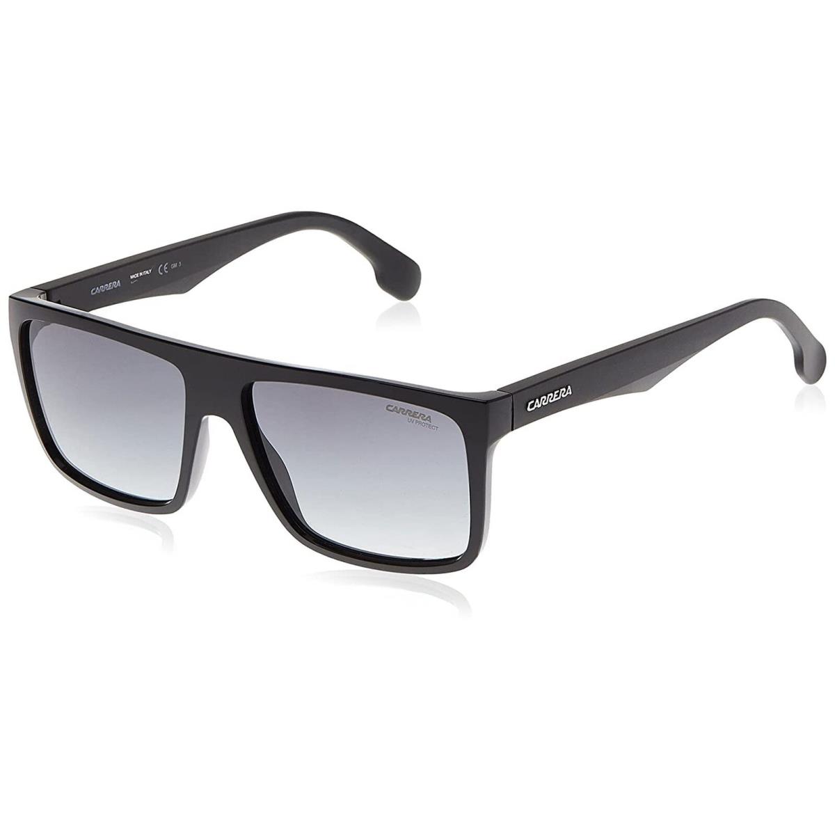 Carrera Ca5039/S Rectangular Sunglasses Black/dark Gray Gradient 58 Millimeters