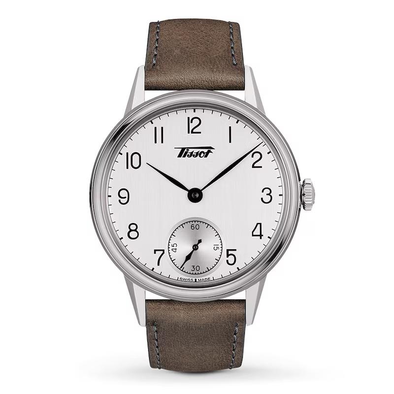 Tissot Heritage Petite Seconde White Dial Leather Strap Watch T1194051603701