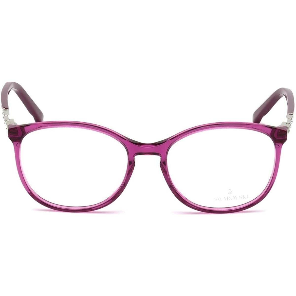 Swarovski Fancy SW 5163 Violet/silver 081 Plastic Eyeglasses Frame 52-17-140