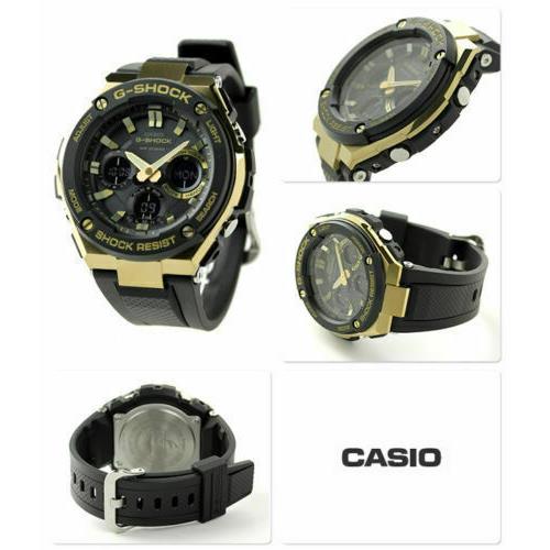 Casio Men`s G-steel Tough Solar Resin Band Gold 200m Watch GSTS100G-1A
