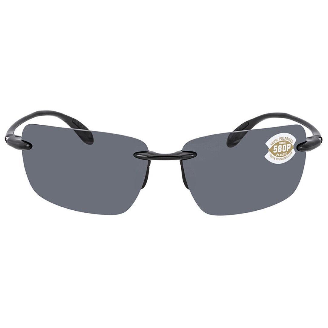 Costa Del Mar Gulf Shore Gsh 11 Ogp Shiny Black with Gray Lens