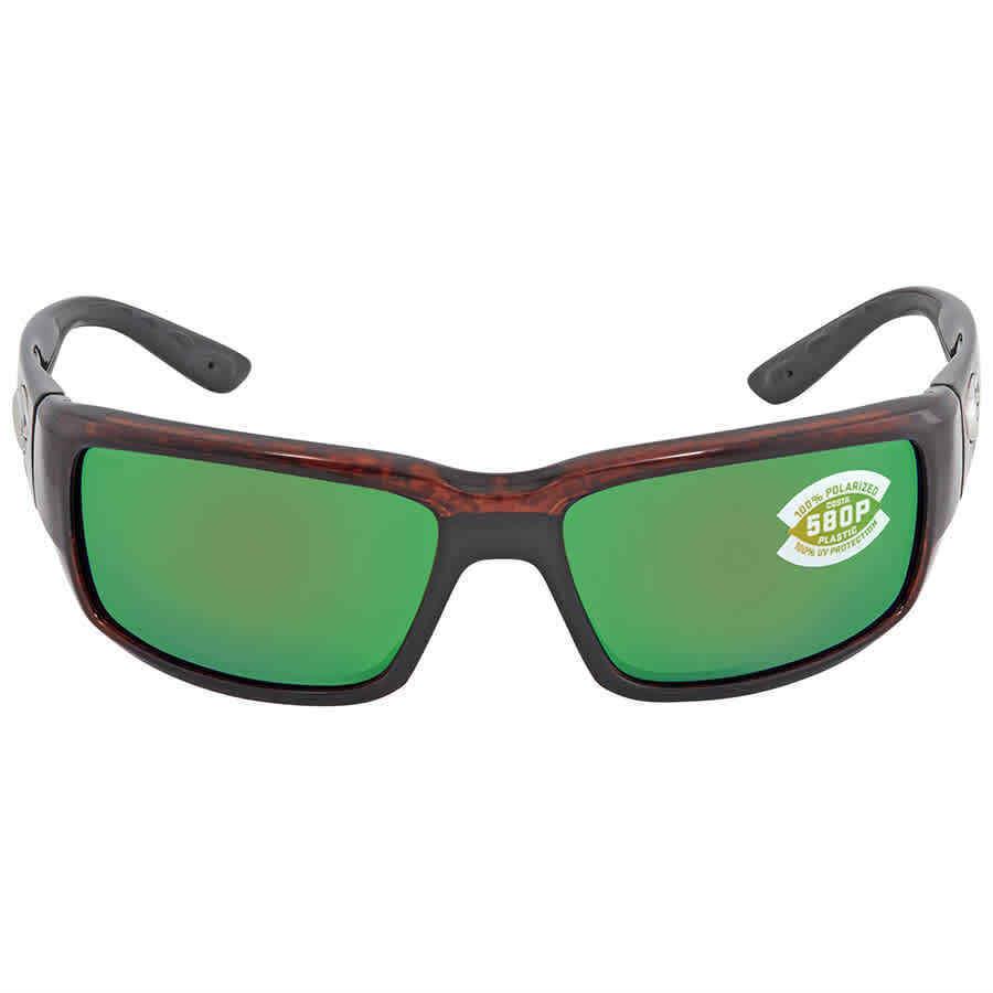 Costa Del Mar Fantail Green Mirror Polarized Polycarbonate Unisex Sunglasses TF