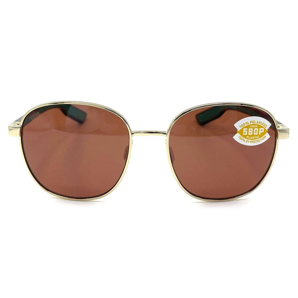 Costa Del Mar Egret Sunglasses Shiny Gold/copper 580Plastic