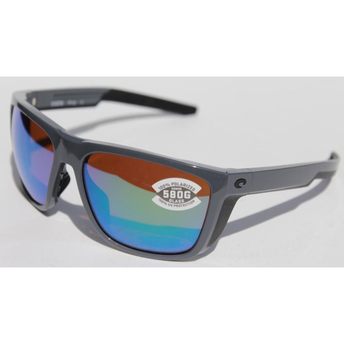 Costa Del Mar Ferg Polarized Sunglasses Shiny Gray/green Mirror 580G