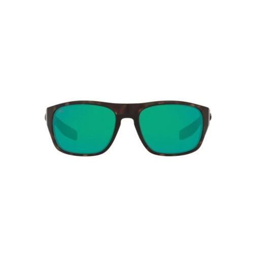 Costa Del Mar Tico Sunglasses Matte Wetlands Green Mirror Polarized 580G - Frame: , Lens: Green