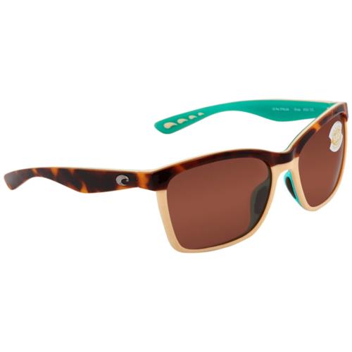 Costa Del Mar Anaa 105 Sunglasses Retro Tortoise/cream W/copper Le