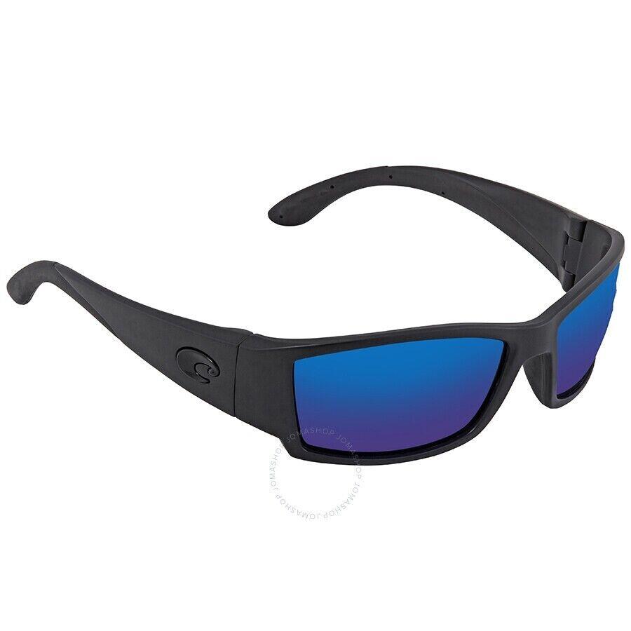 Costa Del Mar CB 01 Obmglp Corbina Sunglasses Blackout Blue Mirror 580G 62mm - Frame: Blackout, Lens: Blue