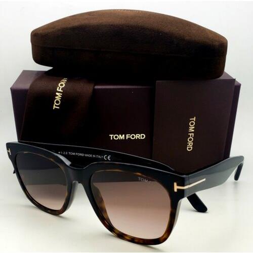 Tom Ford Sunglasses Rhett TF 714 52F 55-18 Tortoise Frames Brown Fade Lenses