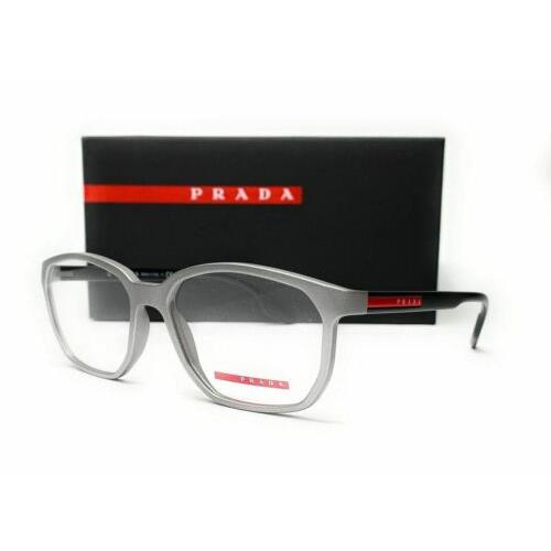 Prada Linea Rossa PS 03MV 5731O1 Square Dark Grey Men`s Eyeglasses 53 mm - Gray Frame