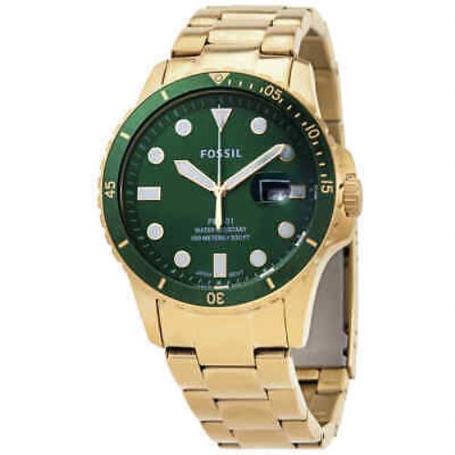 Fossil FB-01 Quartz Green Dial Men`s Watch FS5658