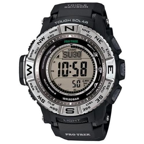 Casio Outdoor Pro Trek Solar Triple Sensor Black PRW3500-1CR Watch - Black