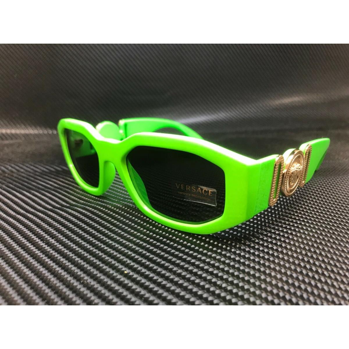 Versace VE4361 531987 Green Rectangle Unisex Sunglasses 53 mm Fash Brands