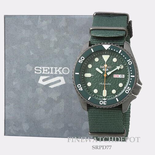 Seiko Men 5 Sports Automatic with Manual Winding Capacity Watch SRPD77